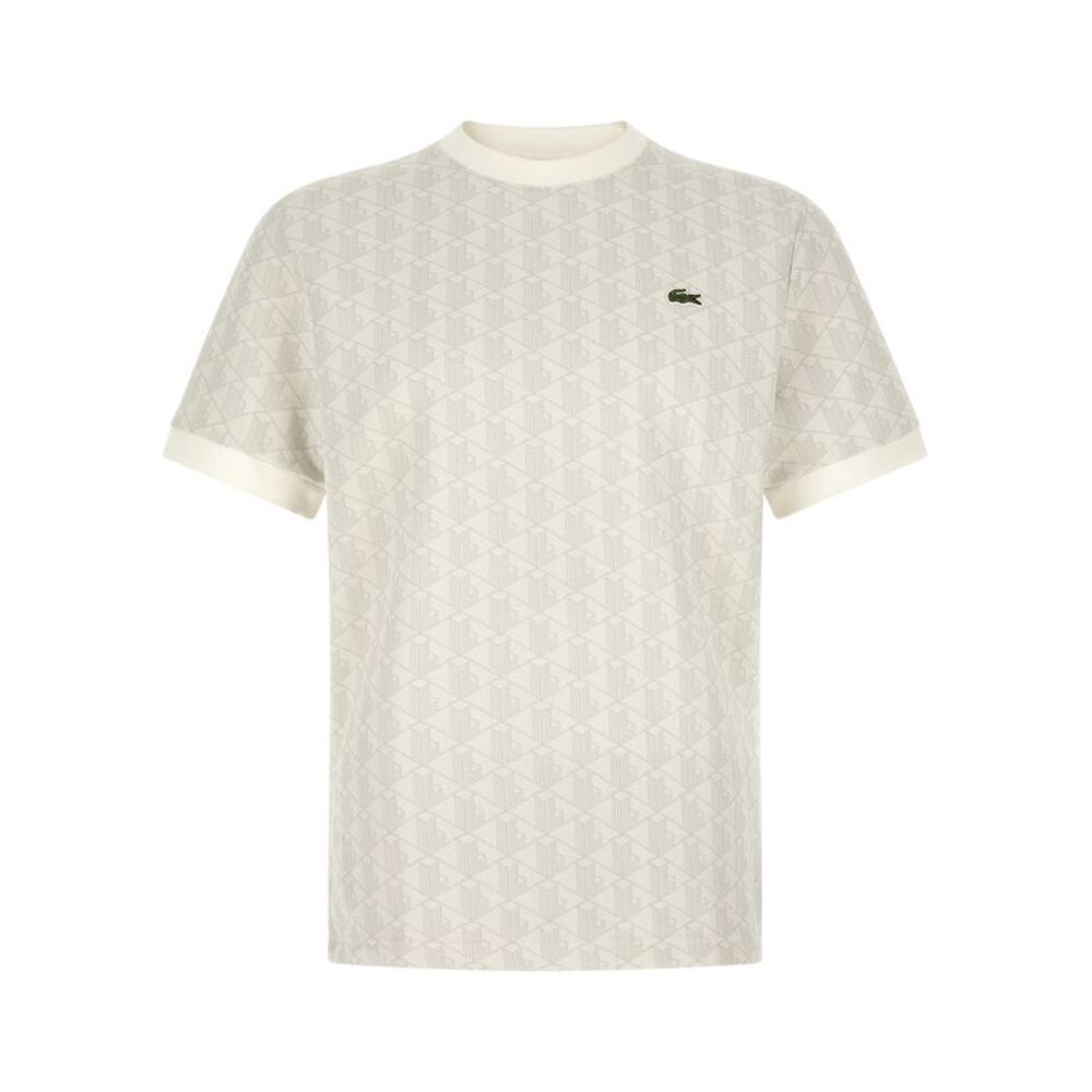 Lacoste Beige Polyester Men's T-Shirt